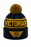 Will James Railway Victorian Railways Beanie Blue & Yellow