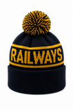 Will James Railway Victorian Railways Beanie Blue & Yellow